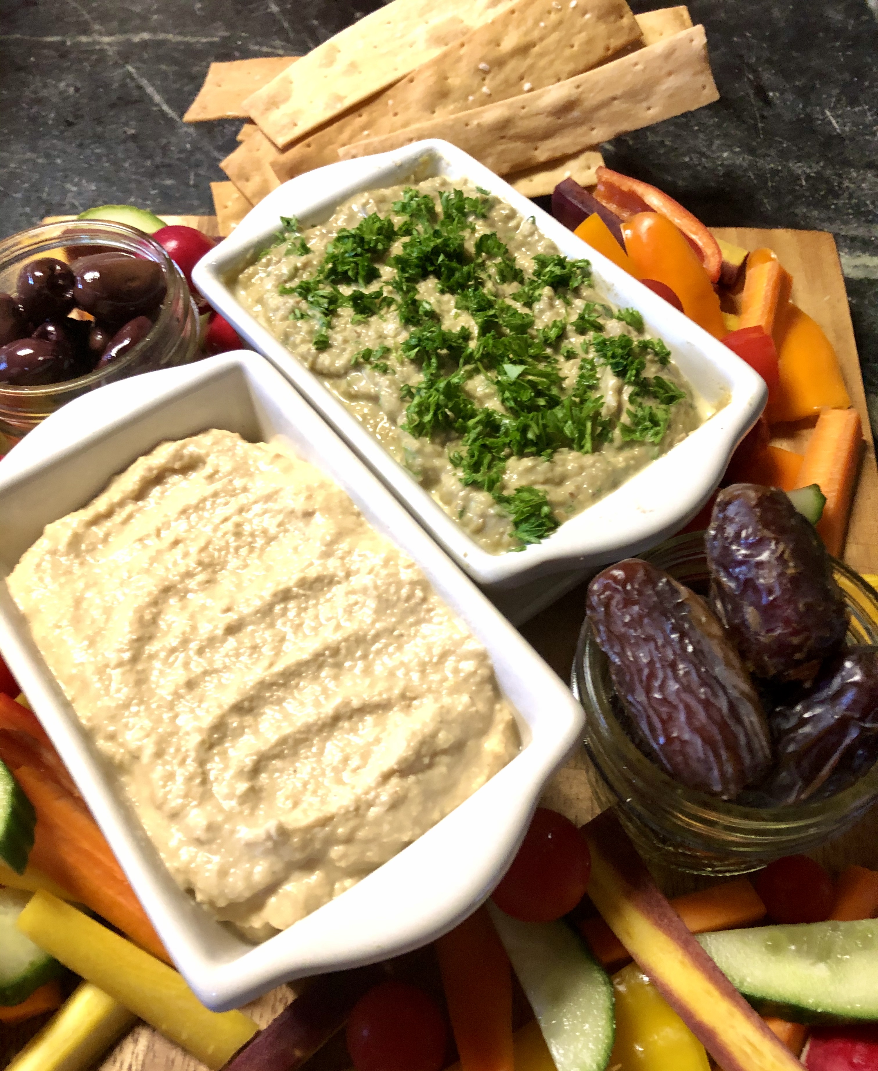 Spreads and foods at Michael's On The Hill