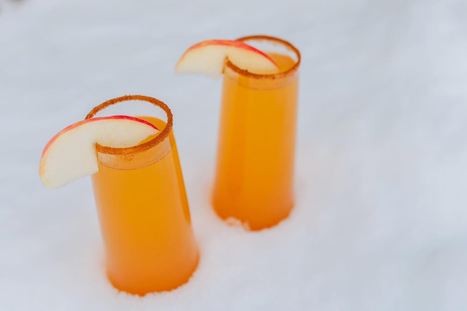 Cocktails in the snow
