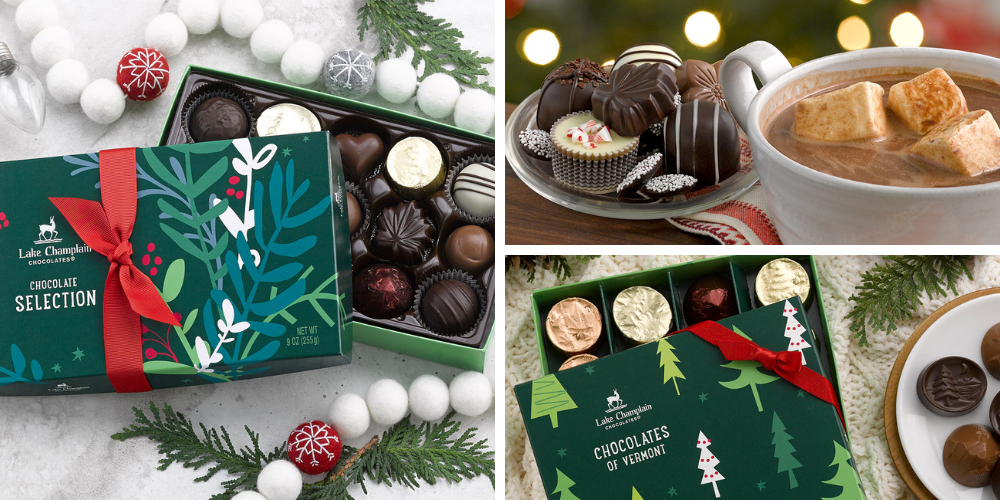 Festive seasonal chocolates from Lake Champlain Chocolates